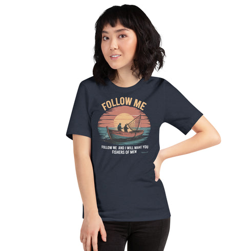 Follow Me Christian Bible Verse T-Shirt